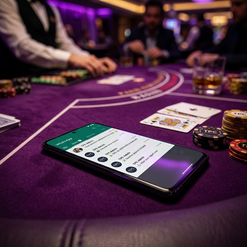 Tirupur Poker Club WhatsApp Member Notifications